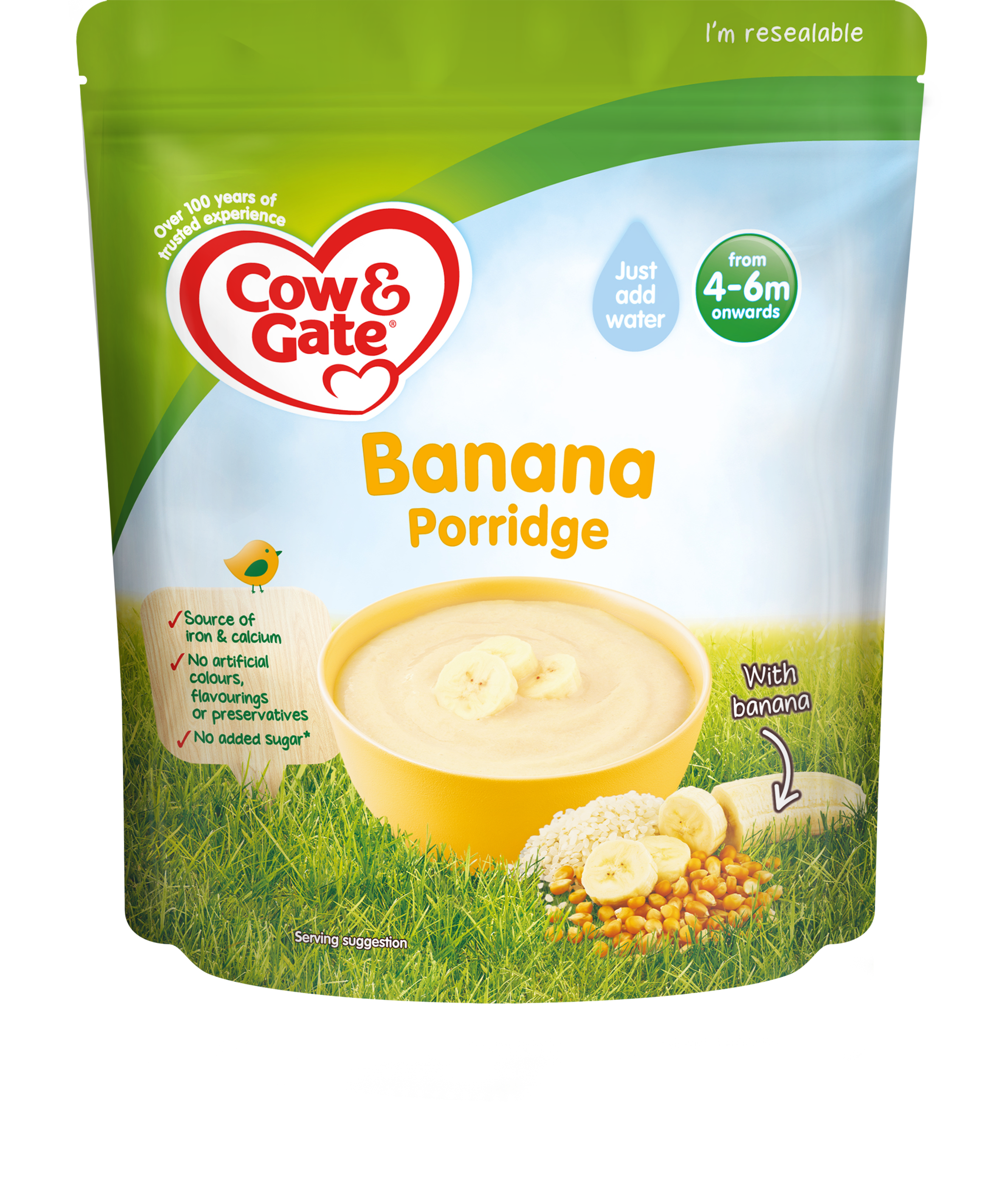 Cow & Gate Banana Porridge 125g 