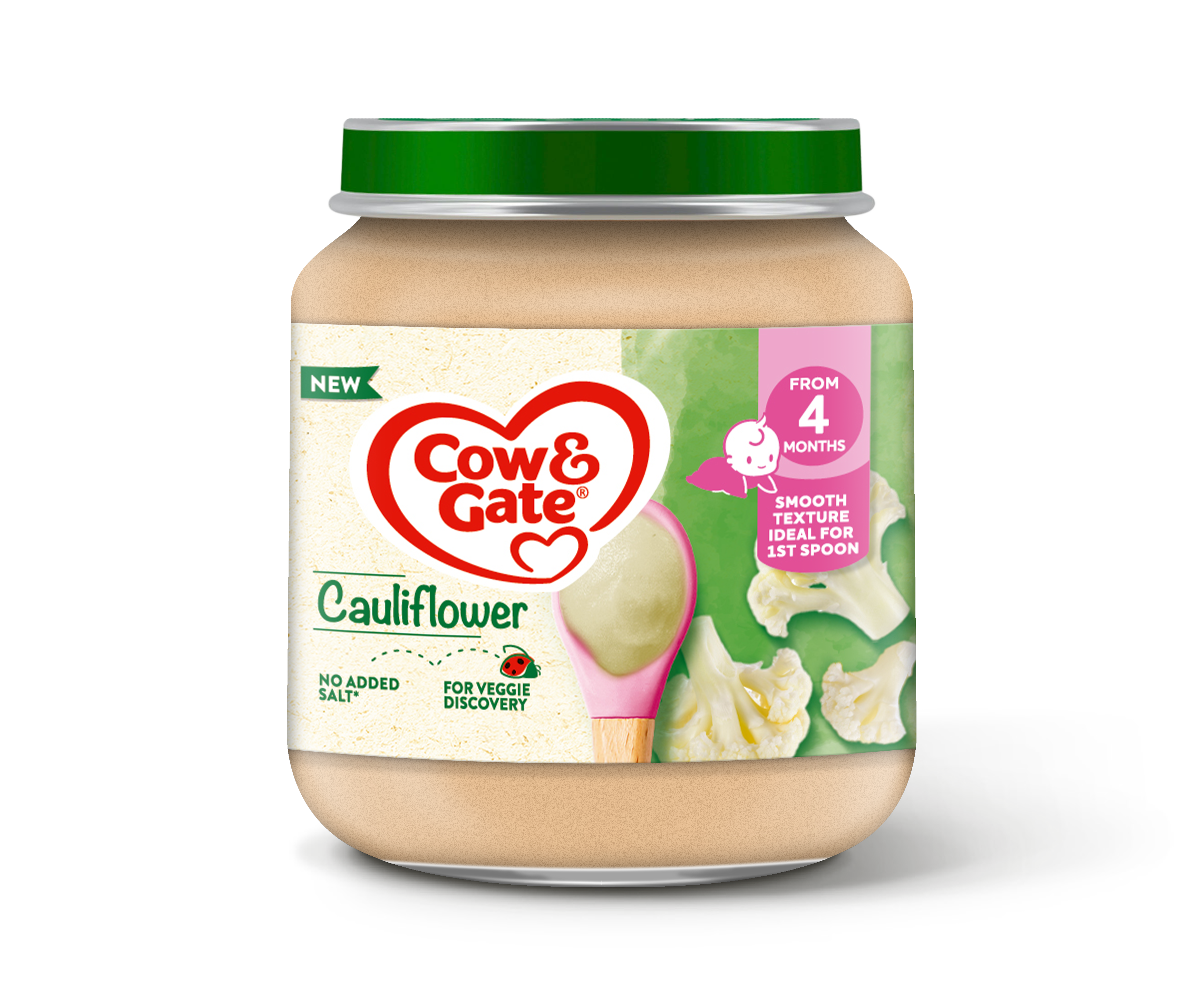 Cow & Gate Creamy Porridge Baby Cereal - For 4-6+ Months, 125g