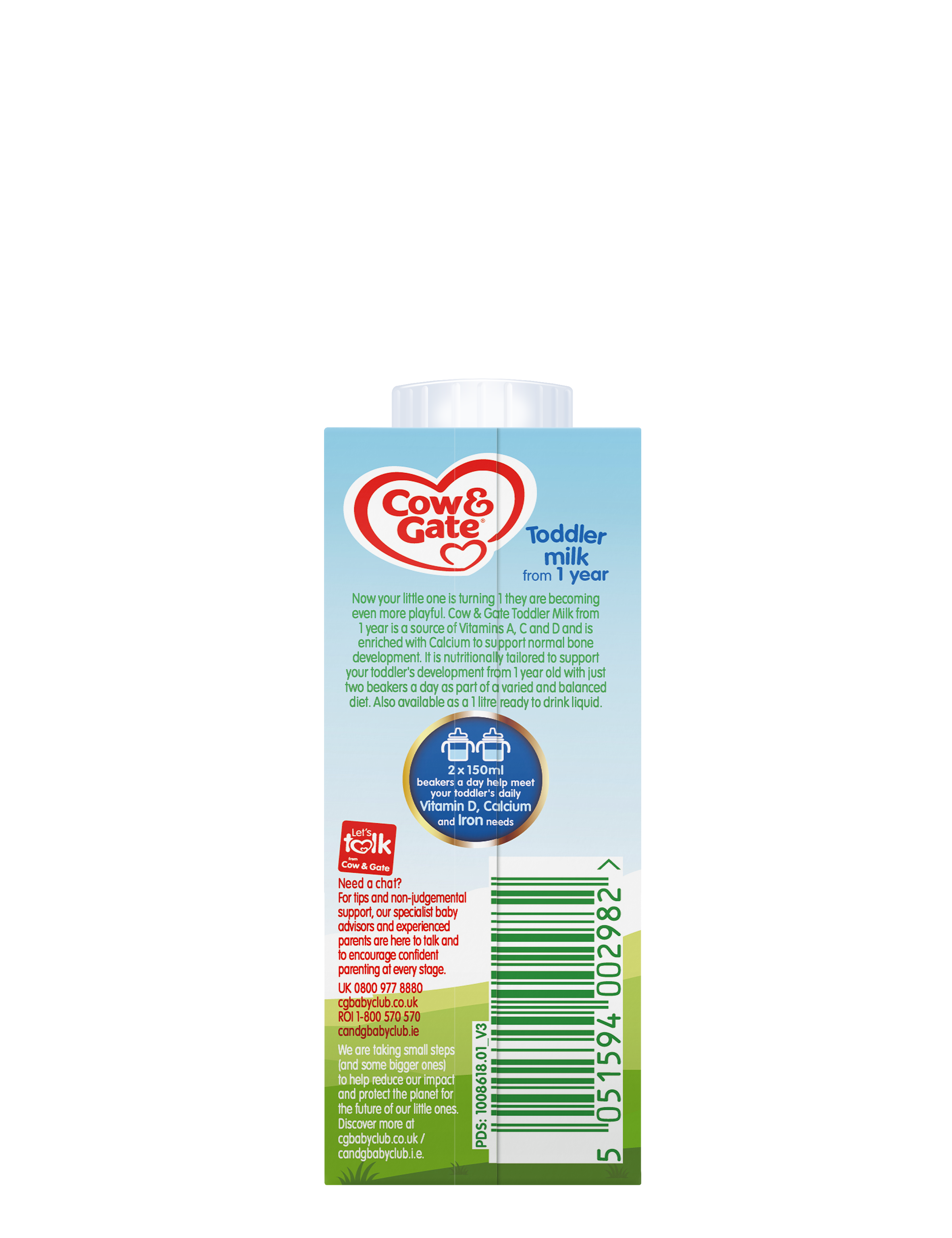 Cow & Gate Stage 3 Toddler Milk Ready to Drink 200ml